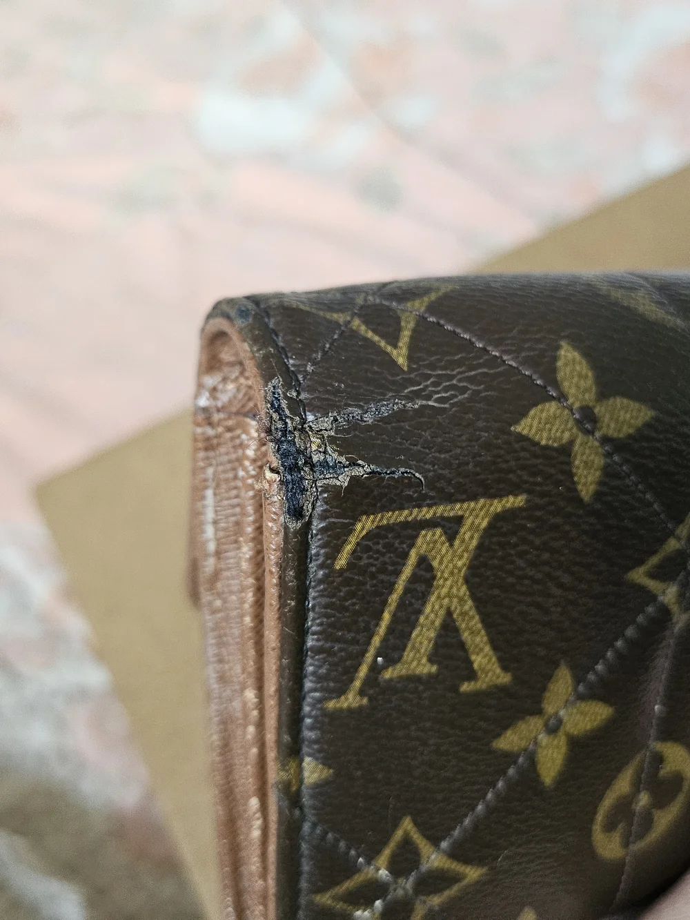 Louis Vuitton Monogram Quilted Clutch Wallet - Brown/Gold